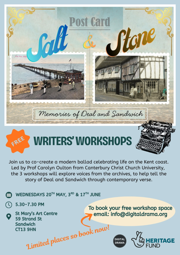 _Salt & Stone Writers’ Workshop Poster (A4) Salt and stone project call out for writers' workshops